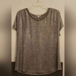 Chic Metallic Women's Blouse